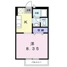 ハイツグレイス 1Kの間取り