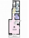 プレイスメゾンⅠ 1Rの間取り