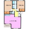 パルディアＨＭ 2LDKの間取り