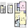 サニーハウスⅡ希央台２番館 1LDKの間取り
