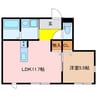 othello Court　Ｂ棟 1LDKの間取り