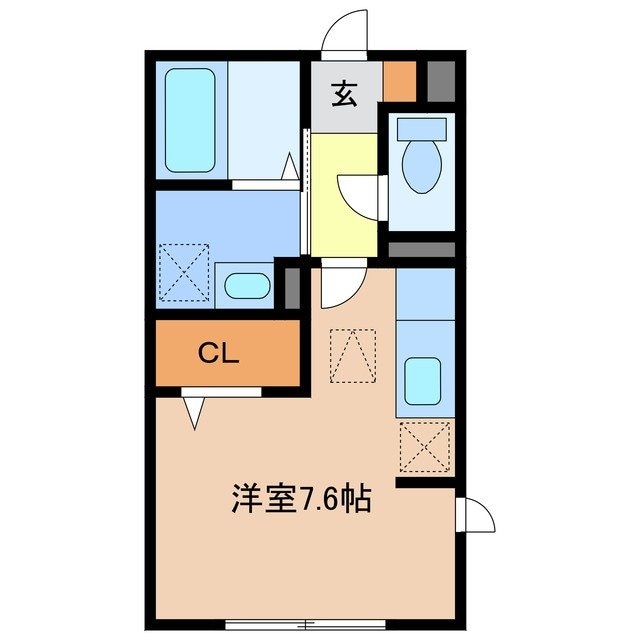 間取り図 ソシア　ヴィルヌーヴ　B
