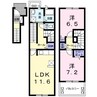 ５ＳｔａｒⅠ 2LDKの間取り