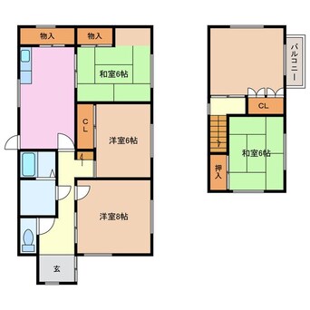 間取図 富貴ヶ丘戸建て