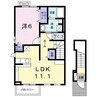 ベルオーブ　Ⅳ 1LDKの間取り