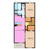 パルティールⅡ 2LDKの間取り