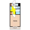 ミレニアムコート 1Kの間取り