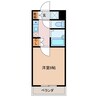 ミレニアムコート 1Kの間取り