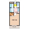 クラシオンレガーロ 1Kの間取り