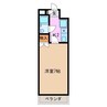 ヴェルジェ東町 1Kの間取り