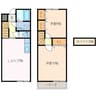サンエクセルⅢ 2LDKの間取り