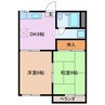 COZYハウスみやび 2DKの間取り