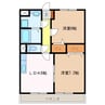 フラット立石B棟（伊賀市別府） 2LDKの間取り