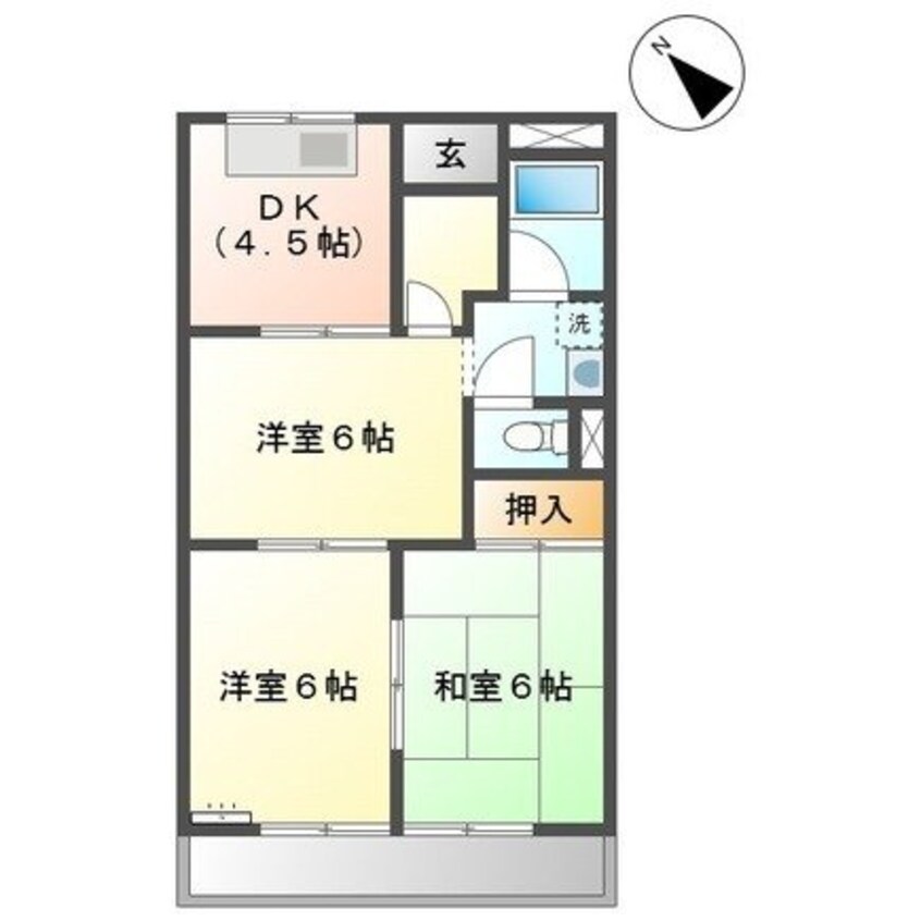 間取図 エルシャトー鴻之台