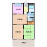 エルシャトー鴻之台 3Kの間取り