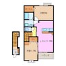 ヴィオラ　パッソⅥ 2LDKの間取り