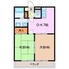 ノームヒル 2DKの間取り