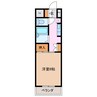 グラッツアモーレ名張 1Kの間取り