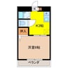 ハイツフォレスト 1Kの間取り