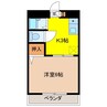 ハイツフォレスト 1Kの間取り