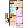 トルハルバン 2LDKの間取り