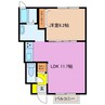 レジデンス夏見 1LDKの間取り