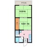 栢本ハイツ 2Kの間取り