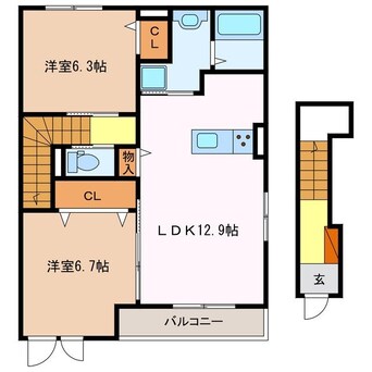 間取図 ファミールＢ