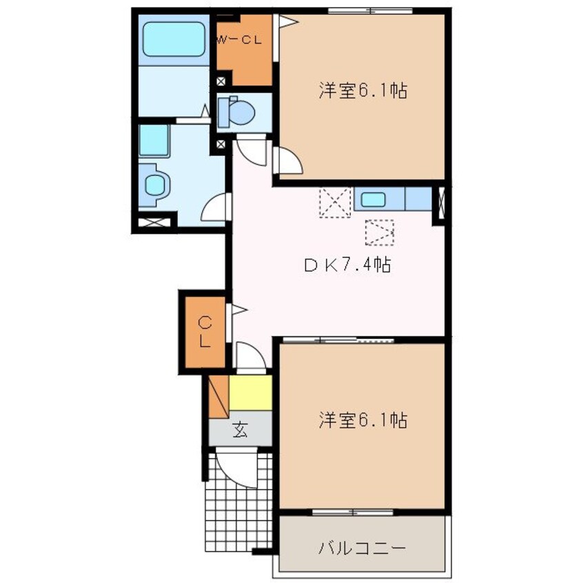 間取図 プランドールⅡ