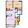 サンリットヴィラ 2LDKの間取り