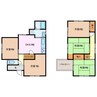 赤目町丈六戸建 5DKの間取り