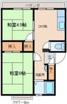 ファミール青山 2DKの間取り