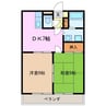 ノームヒル 2DKの間取り