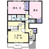 エアリーヒル２１　Ａ 2LDKの間取り