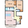 エアリーヒル２１　Ａ 2LDKの間取り