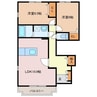 エアリーヒル２１　Ａ 2LDKの間取り