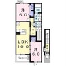 フォルトゥーナ 2LDKの間取り
