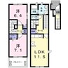 ５ＳｔａｒⅡ 2LDKの間取り