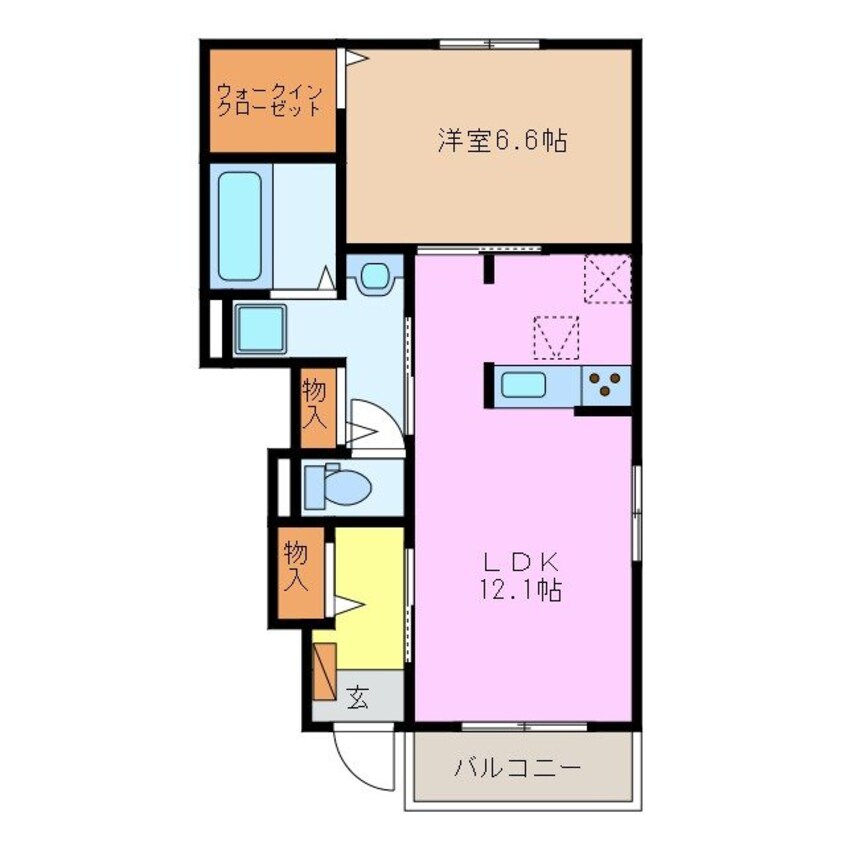 間取図 エトワールくらもちａ