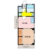 山崎マンション 1DKの間取り