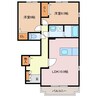コーポ・フェイバー 2LDKの間取り
