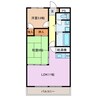 グリーンパレス瀬古口 2LDKの間取り
