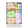 グランディール雅 3LDKの間取り