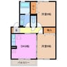 カサヴィラージュ 2DKの間取り