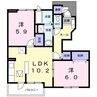 マトリス　Ⅰ 2LDKの間取り