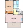 MastTown桑名C棟 1LDKの間取り