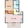 MastTown桑名C棟 1LDKの間取り
