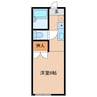 青葉公園 1Rの間取り