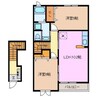 グランメゾンⅡ 2LDKの間取り