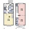 フレンドリーハイツ 2LDKの間取り